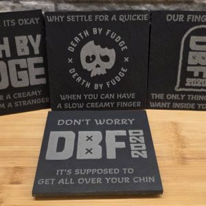DBF Naughty Slate Coasters